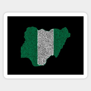 Nigeria Map Design Sticker